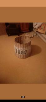 1840 rietenlampenkap |Groot, Ophalen, Mand, Rond, Zo goed als nieuw