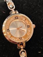 Antiek stijl dames armband horloge met strass, Sieraden, Tassen en Uiterlijk, Armbanden, Met strass, Goud, Overige materialen