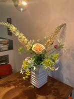 Witte Design Vaas 30 cm met boeket Forever Flowers A’dam, Wit, Aardewerk of Porselein, Ophalen of Verzenden, Zo goed als nieuw