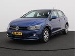 Volkswagen Polo 1.0 TSI Comfortline/ automaat/ zeer mooi!, Gebruikt, Blauw, Leder en Stof, Origineel Nederlands