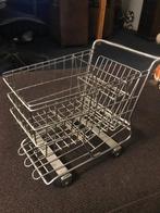 Winkelwagentje, Mini ,Chroom, retro. Vintage metaal., Ophalen of Verzenden, Overige typen