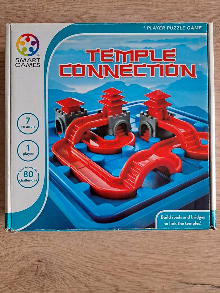 Smartgames Temple Connection Puzzel, Hobby en Vrije tijd, Denksport en Puzzels, Zo goed als nieuw, Overige typen, Minder dan 500 stukjes