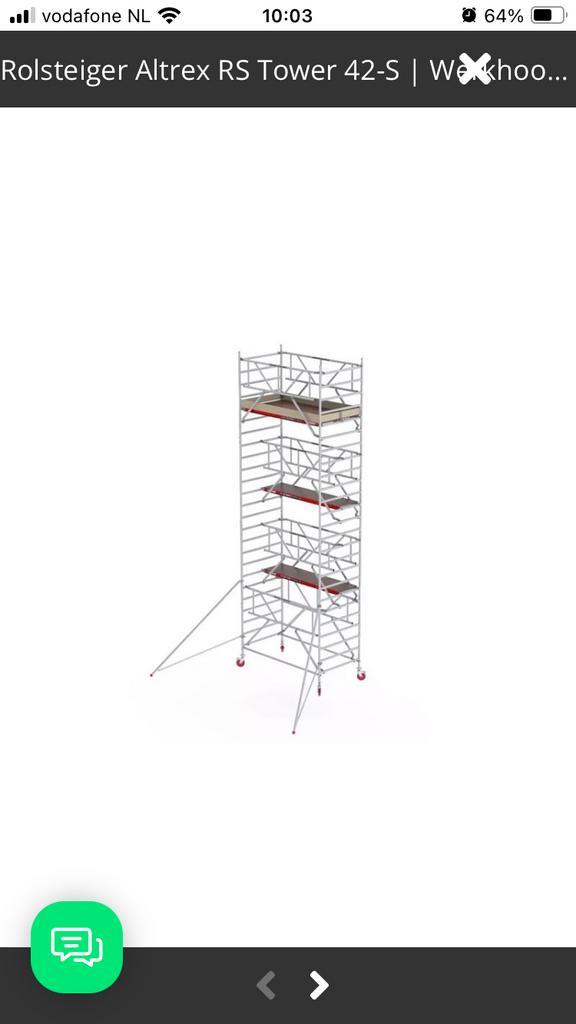 Gezocht altrex steiger ladder kimmateriaal triangelbrug enz, Doe-het-zelf en Verbouw, Ladders en Trappen, 4 meter of meer, Ophalen of Verzenden