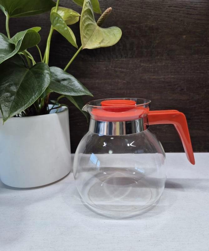 Vintage glazen theepot, Melitta, Huis en Inrichting, Keuken | Keukenbenodigdheden, Zo goed als nieuw, Ophalen of Verzenden