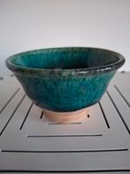 Handgemaakte keramische schaal - Turquoise, Ophalen of Verzenden