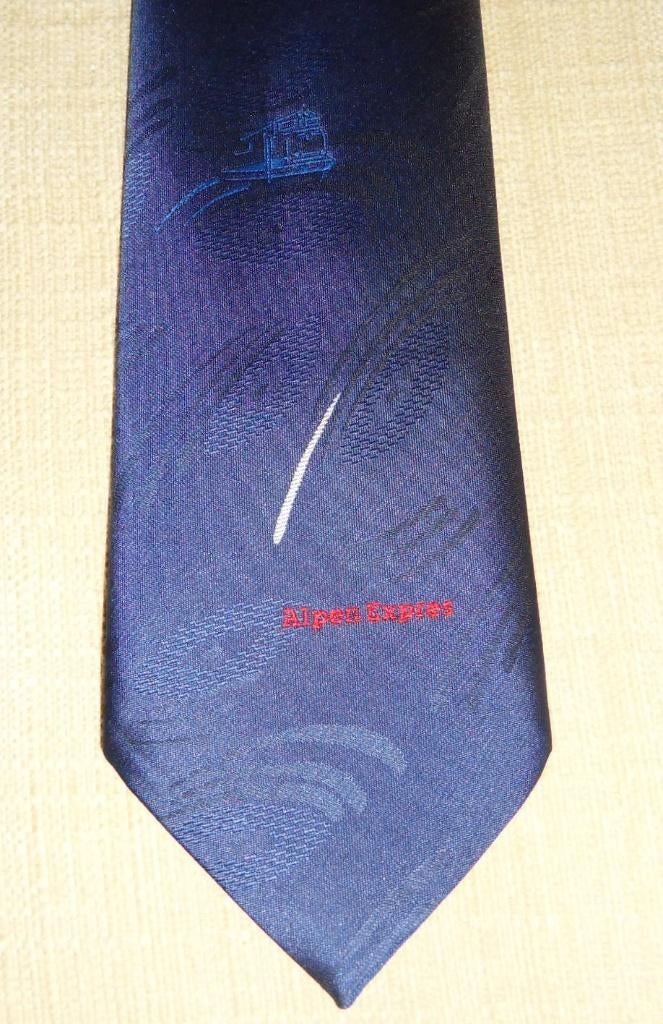 Nederlandse Spoorwegen NS stropdas Alpen Express, Ophalen of Verzenden, Nieuw, Trein, Overige typen