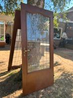 Dubbele Openslaande binnendeuren glas en lood, Doe-het-zelf en Verbouw, Ophalen, 80 tot 100 cm, Binnendeur, 200 tot 215 cm