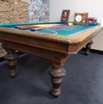Antieke Biljarttafel met Accessoires, Sport en Fitness, Biljarten en Poolen, Ophalen, Gebruikt, Biljarttafel
