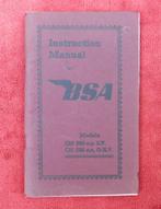 BSA C10 en C11 instructieboekje, Ophalen of Verzenden, Overige merken