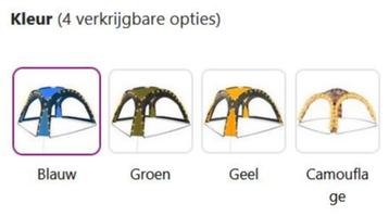 Partytent met LED en 4 zijwanden 3,6x3,6 m GRATIS BEZORGD! beschikbaar voor biedingen
