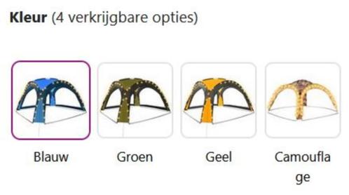 Partytent met LED en 4 zijwanden 3,6x3,6 m GRATIS BEZORGD!, Tuin en Terras, Partytenten, Nieuw, Partytent, 2 meter of meer, Minder dan 5 meter