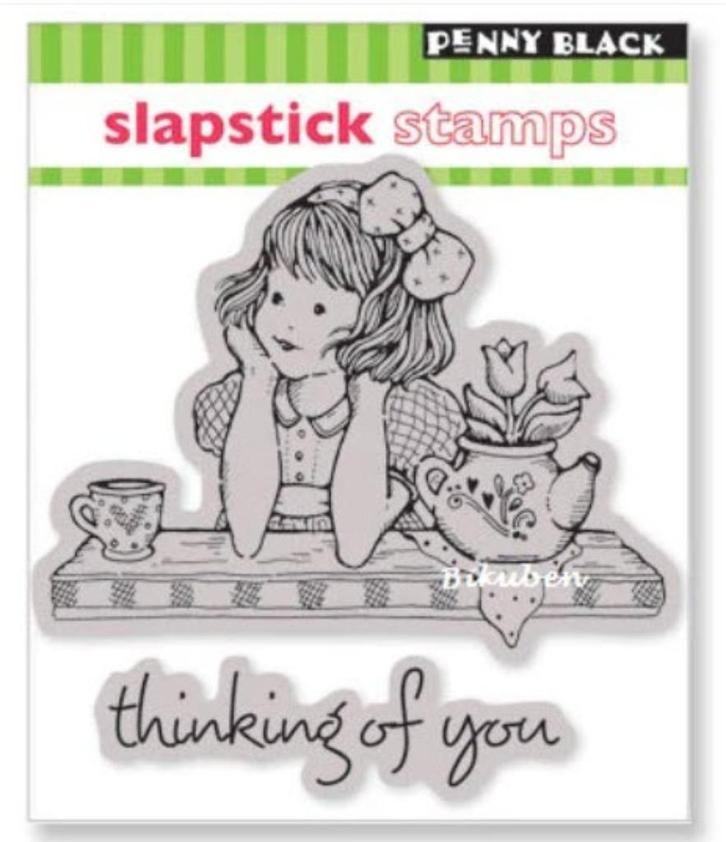 Nieuw cling stempel Thinking of You van Penny Black, Hobby en Vrije tijd, Stempelen, Nieuw, EZ-mounted stempel, Ophalen of Verzenden