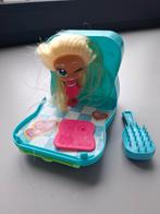 Selfiez Hairdooz popje blauw doosje, Verzamelen, Ophalen of Verzenden, Gebruikt