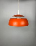 Vintage hanglamp Temde Leuchten oranje metaal, Huis en Inrichting, Lampen | Hanglampen, Gebruikt, 50 tot 75 cm, Ophalen of Verzenden