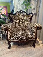 Barok stoel met panter print, Antiek en Kunst, Ophalen