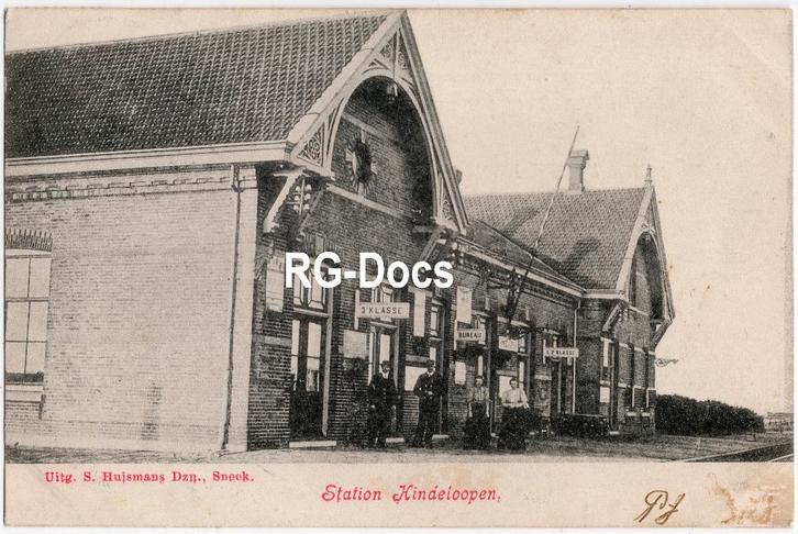 Ansichtkaart - Briefkaart Station Hindeloopen - NFLS 1907, Verzamelen, Ansichtkaarten | Nederland, Gelopen, Friesland, Voor 1920
