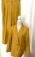 H&M mosterdgeel broekpak maat L[Dmv]