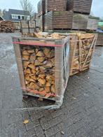 Afhaalprijs Krat 1m3 Overdroogd Eikenhout  Direct Stookklaar, Tuin en Terras, Haardhout, 6 m³ of meer, Ophalen, Eikenhout, Blokken