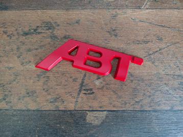 Embleem "ABT" Volkswagen / Audi / Tuning / Rood /NIEUW!!!  beschikbaar voor biedingen