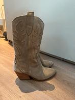 Cowboylaarzen beige met hak, echt leer, Hoge laarzen, Beige, Omoda, Ophalen of Verzenden
