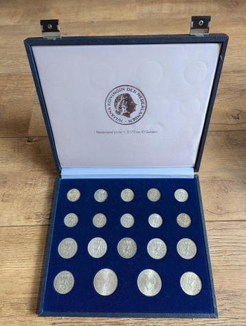 Nederland zilver 1, 2 1/2 en 10 Gulden - Volledige collectie beschikbaar voor biedingen