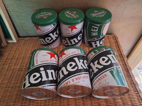 Heineken blikken opberg potten bewaardozen, Verzamelen, Biermerken, Zo goed als nieuw, Heineken, Ophalen