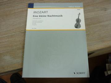 Mozart - Eine kleine nachtmusik for voline und klavier beschikbaar voor biedingen