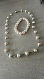 Ketting met armband prijs 10 euro, Ophalen of Verzenden, Zo goed als nieuw, Wit, Overige materialen