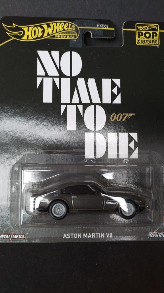 Aston Martin V8 James Bond 007  Hot Wheels Premium Pol, Auto, Verzenden, Nieuw, Mattel