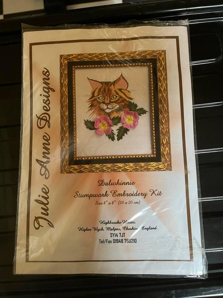 Borduurpakket? Kat - Nieuw!, Hobby en Vrije tijd, Borduren en Borduurmachines, Nieuw, Borduurpakket, Handborduren, Ophalen of Verzenden