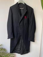 Zwart wollen stof jacquet slipjas maat S heren /M dames, Kleding | Heren, Carnavalskleding en Feestkleding, Ophalen of Verzenden