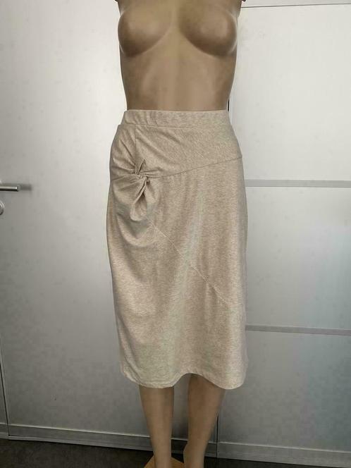F386 NIEUW Susskind maat 46=XL gevoerde rok beige, Kleding | Dames, Rokken, Nieuw, Maat 46/48 (XL) of groter, Beige, Knielengte