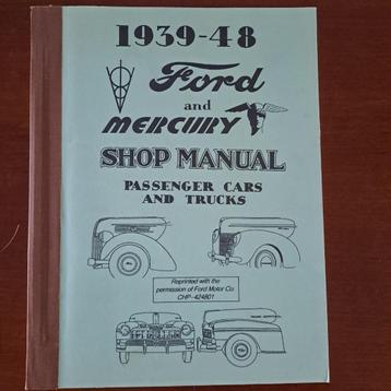 1939 - 48 Ford Mercury werkplaats handboek beschikbaar voor biedingen