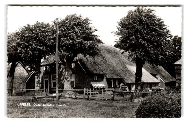 Uffelte, Oude Drentse Boerderij, Verzamelen, Ansichtkaarten | Nederland, Ongelopen, Drenthe, 1960 tot 1980, Verzenden