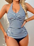 Tankini - bikini gestreept blauw wit 36 38 40 42 44 46, Kleding | Dames, Badmode en Zwemkleding, Ophalen of Verzenden, Nieuw, Blauw