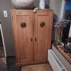 Oude Grenen Spekkast met Deuren, Huis en Inrichting, Kasten | Kledingkasten, Ophalen, 100 tot 150 cm, 50 tot 100 cm, Landelijk