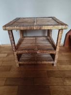 Rieten tafeltje/bijzettafel, Ophalen