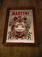 Martini Vermouth Torino vintage drank logo spiegel reclame, Verzamelen, Gebruikt, Verzenden