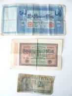 20000 Marken biljet 1-7-1923/ Ein Hundert Mark biljet 1910., Postzegels en Munten, Los biljet, Duitsland, Ophalen of Verzenden