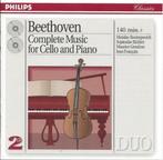 Beethoven Complete Music For Cello And Piano Dubbel CD, Cd's en Dvd's, Cd's | Klassiek, Gebruikt, Kamermuziek, Ophalen of Verzenden