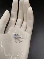 Oorbellen van Swarovski kristal zilver, Met kristal, Hangers, Wit, Ophalen of Verzenden