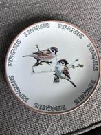 Bord Bordje met Vogels - Door Elles mus ringmus, Ophalen of Verzenden