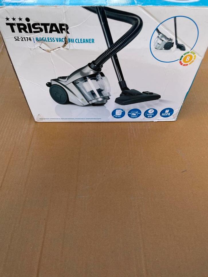 Tristar Zakloze Stofzuiger - Nieuw in Doos!, Witgoed en Apparatuur, Stofzuigers, Nieuw, Stofzuiger, Minder dan 1200 watt, Reservoir