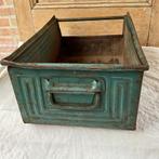 Jaren 60 bak, industrieel, magazijnbak,gereedschapsbak,retro, Huis en Inrichting, Woonaccessoires | Kisten, Minder dan 50 cm, Gebruikt