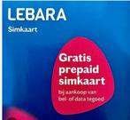 Nieuw Lebara simkaarten 2026 100 stuks €150, Telecommunicatie, Prepaidkaarten en Simkaarten, Ophalen of Verzenden, Nieuw