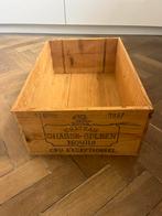 Houten wijnkist kist wijn chateau chasse spleen moulis, Doe-het-zelf en Verbouw, Kratten en Dozen, 50 tot 75 cm, Ophalen of Verzenden