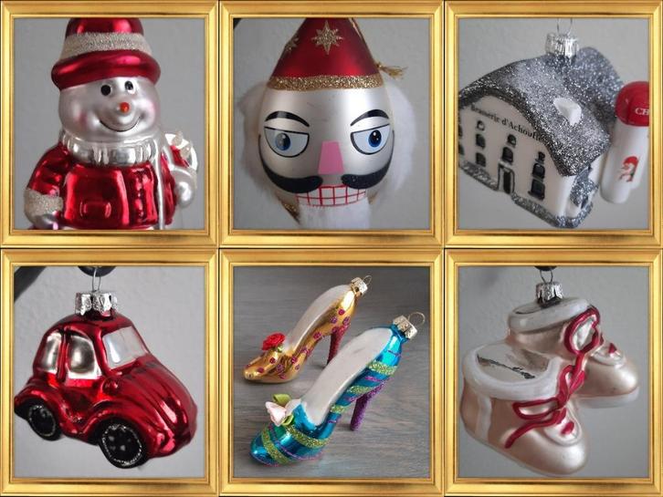 15 kleurige kerst ornamenten, Diversen, Kerst, Zo goed als nieuw, Ophalen of Verzenden