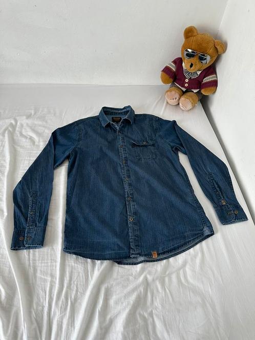 Luchtig PME Legend spijkeroverhemd, Kleding | Heren, Overhemden, Zo goed als nieuw, Halswijdte 41/42 (L), Blauw, Ophalen of Verzenden