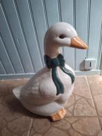 Vintage grote keramische gans, Gebruikt, Rond, Ophalen of Verzenden, Minder dan 25 cm