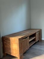 Massief Houten TV Meubel, Huis en Inrichting, Kasten | Televisiemeubels, Gebruikt, 150 tot 200 cm, Minder dan 100 cm, 25 tot 50 cm